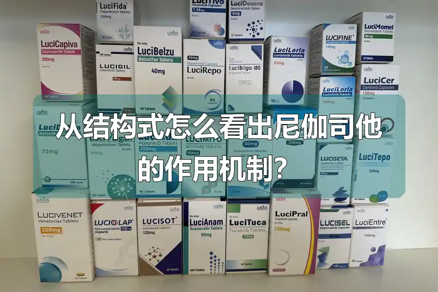 从结构式怎么看出尼伽司他的作用机制？
